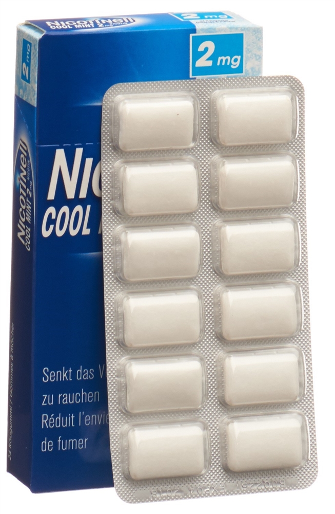 NICOTINELL Gum 2 mg cool mint 24 pce