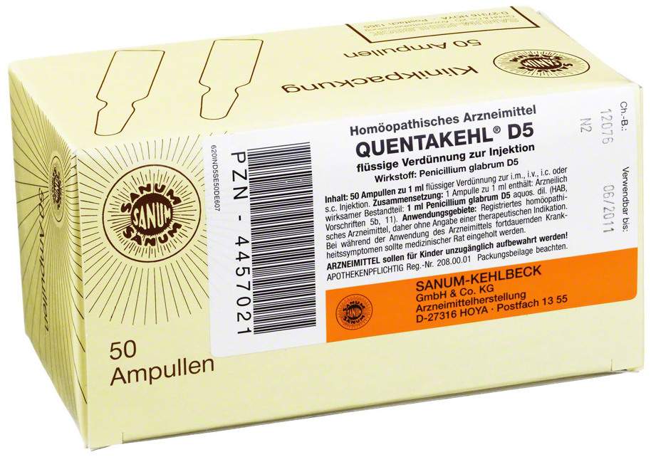 Quentakehl D5, Injektionslösung (i.c., s.c., i.m.)