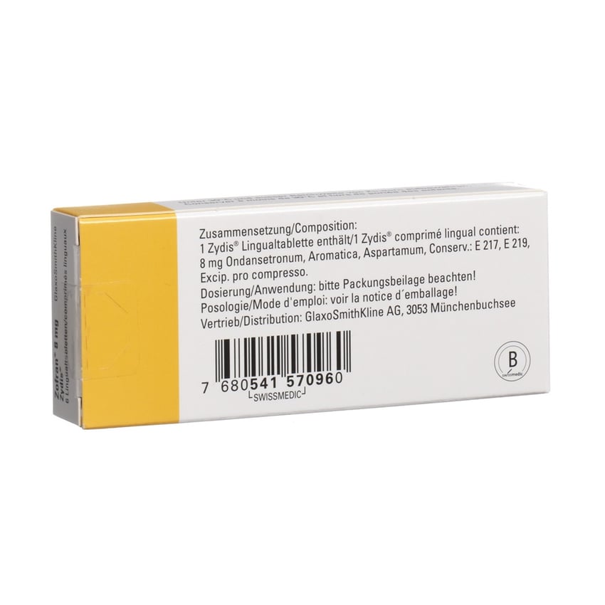 Zofran Zydis 8 mg, Schmelztabletten