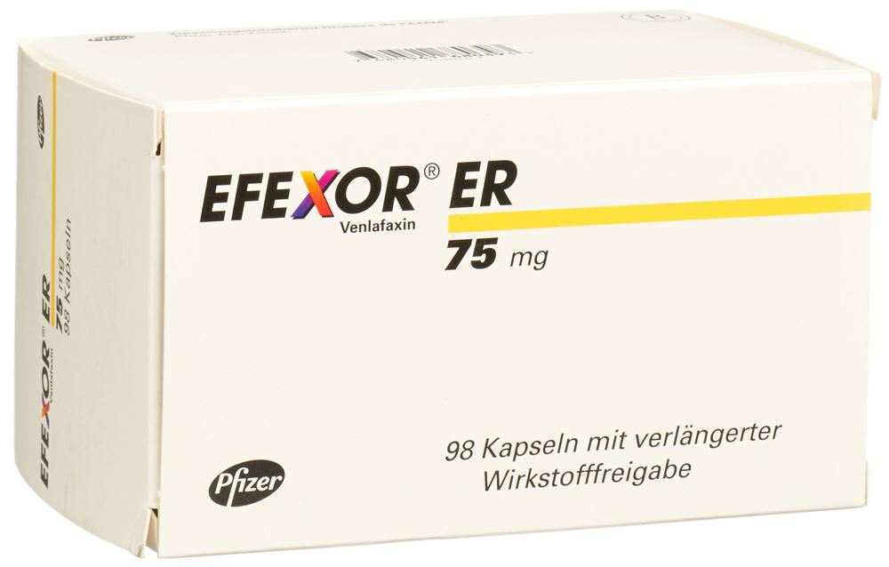 EFEXOR ER caps 75 mg 98 pce
