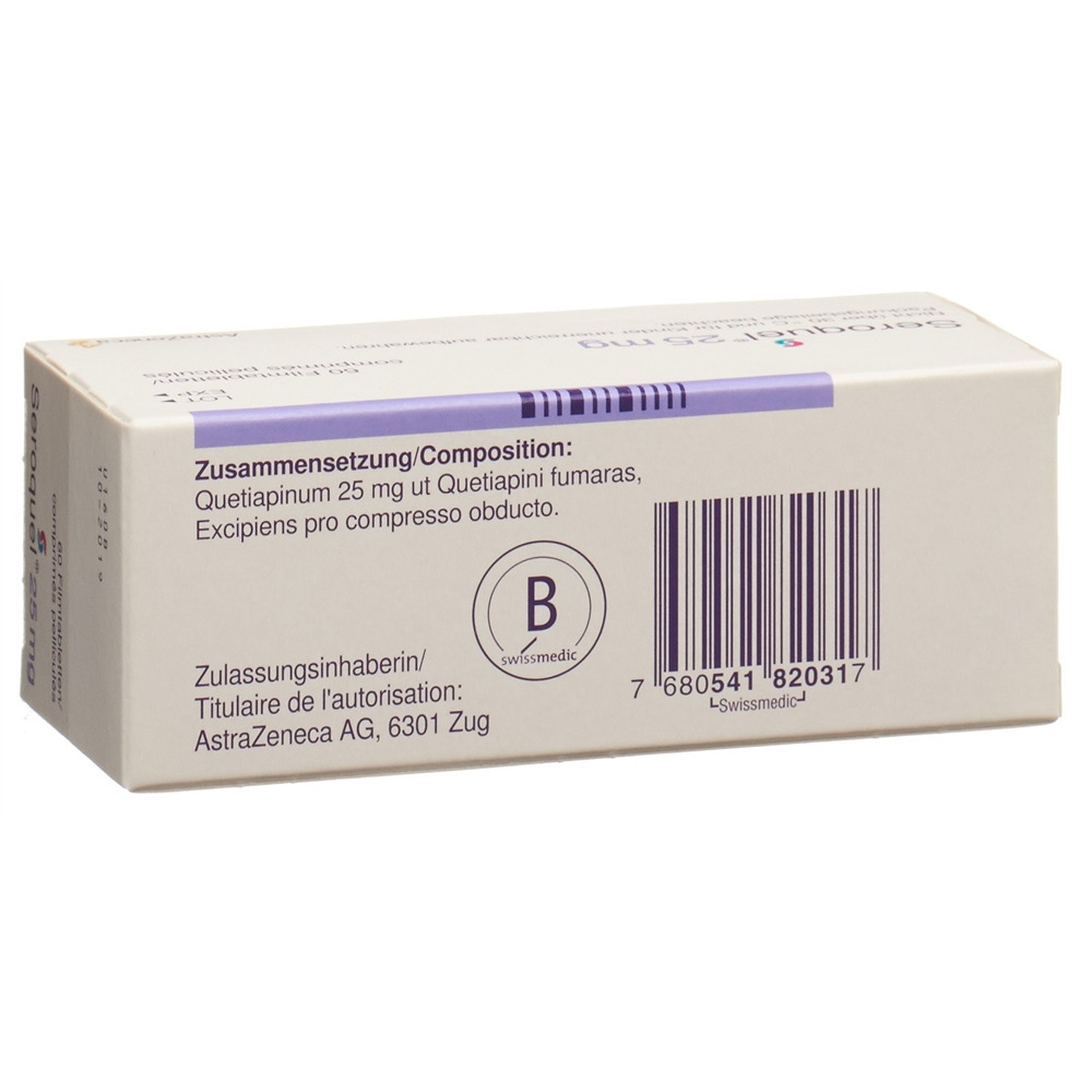 SEROQUEL cpr pell 25 mg 60 pce