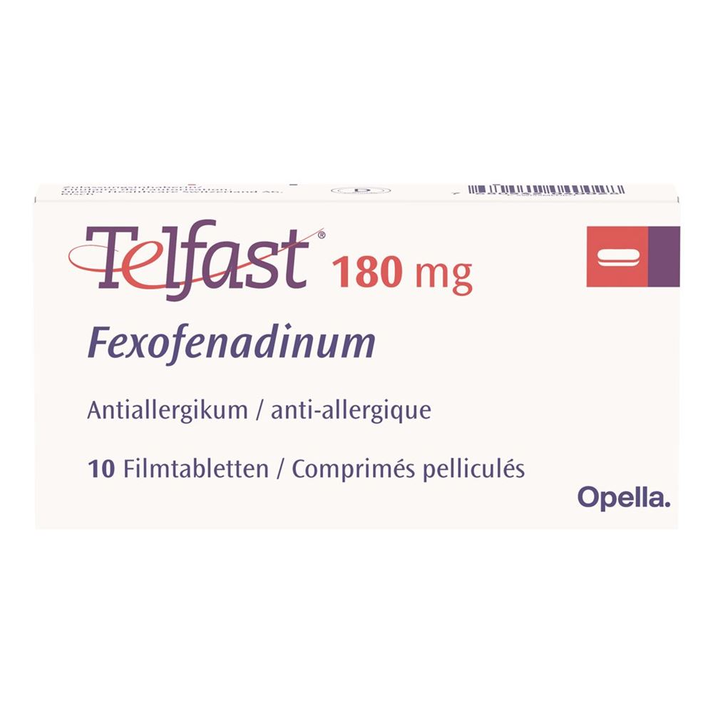 TELFAST cpr pell 180 mg 10 pce