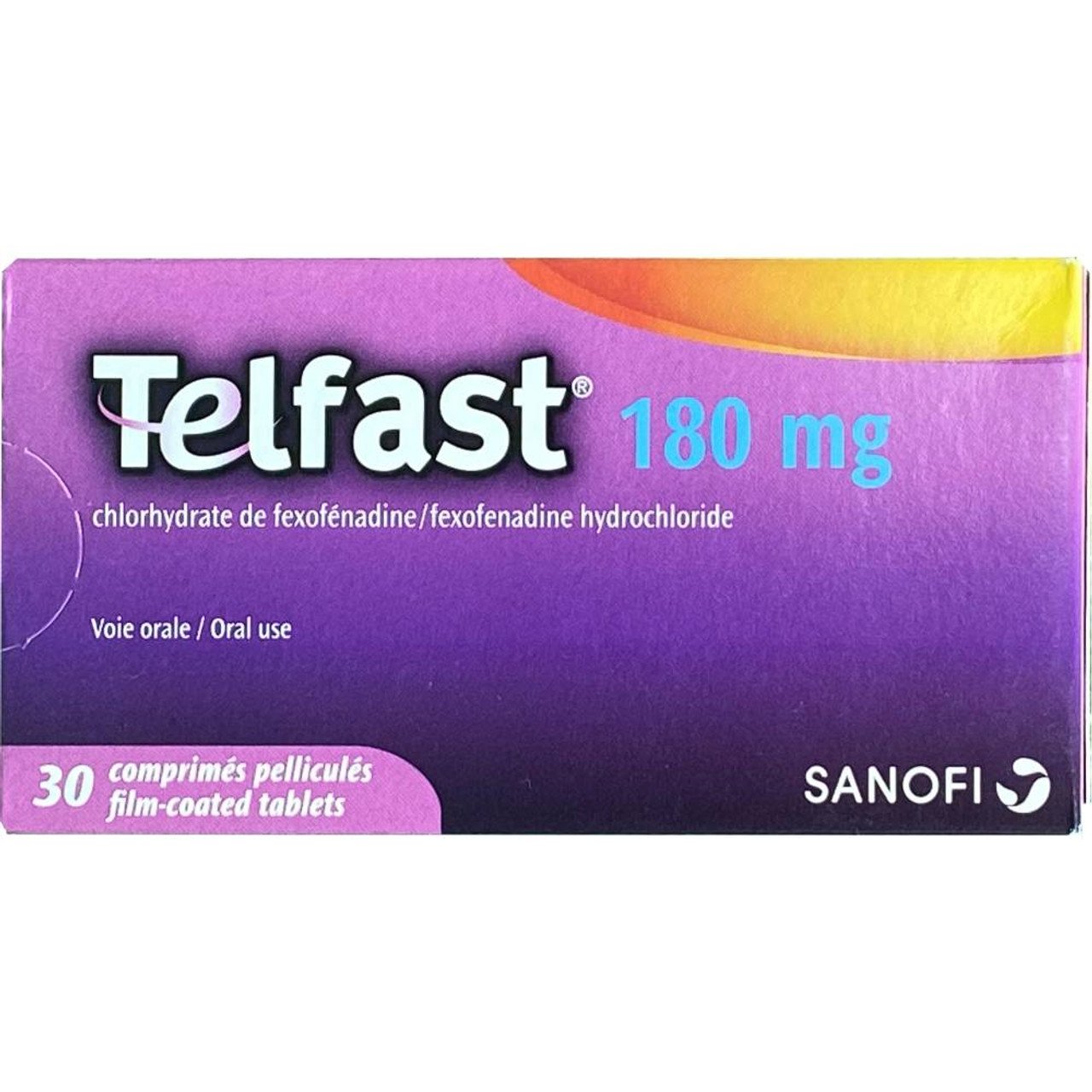 TELFAST cpr pell 180 mg 30 pce