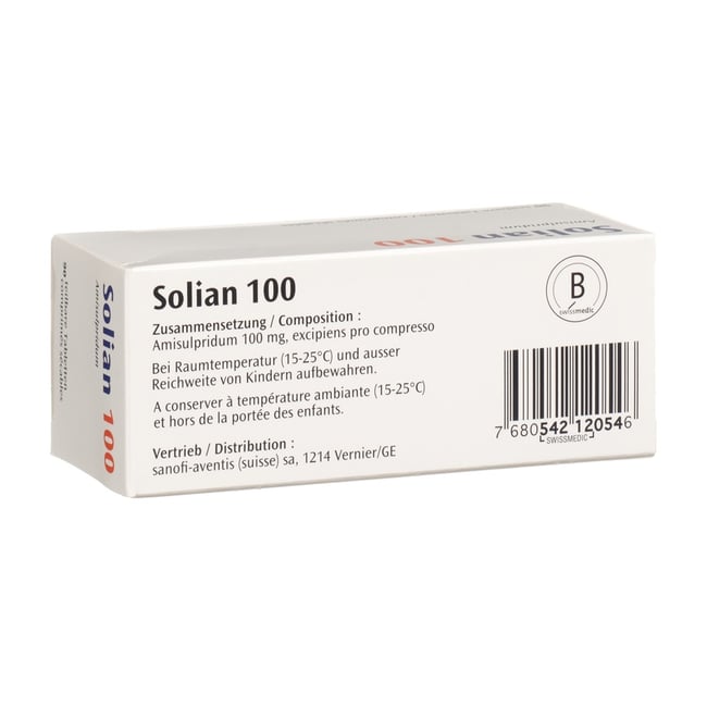 Solian 100 mg, comprimés sécables