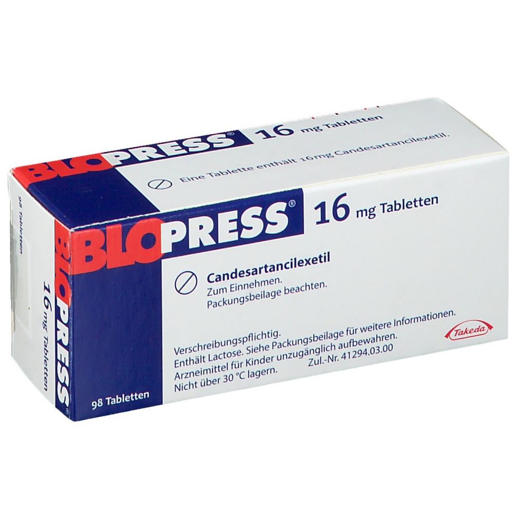 Blopress 16 mg, Tabletten