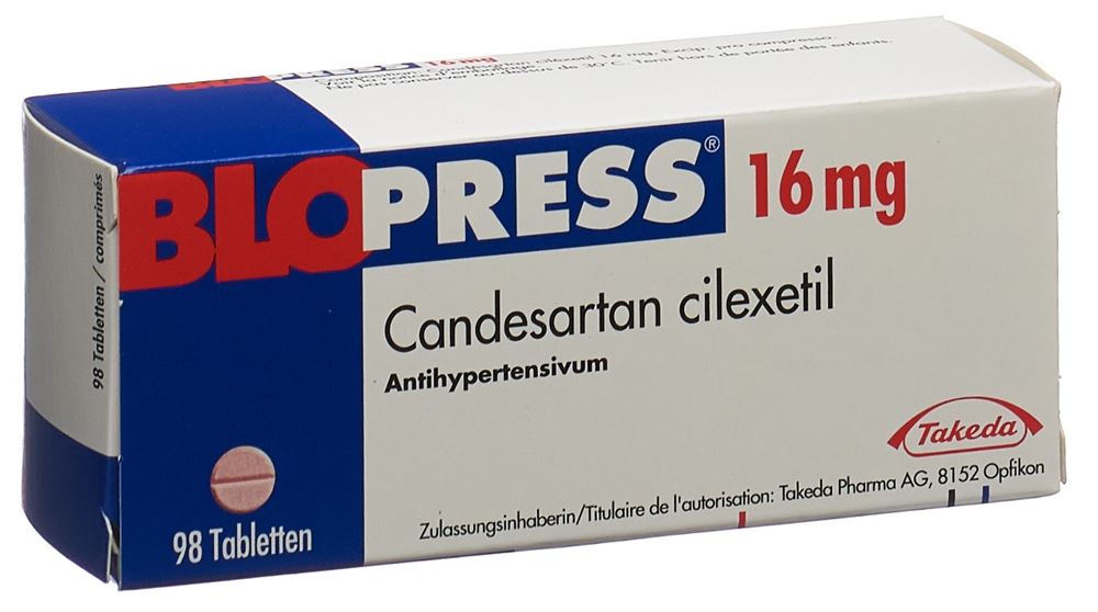 BLOPRESS cpr 16 mg 98 pce