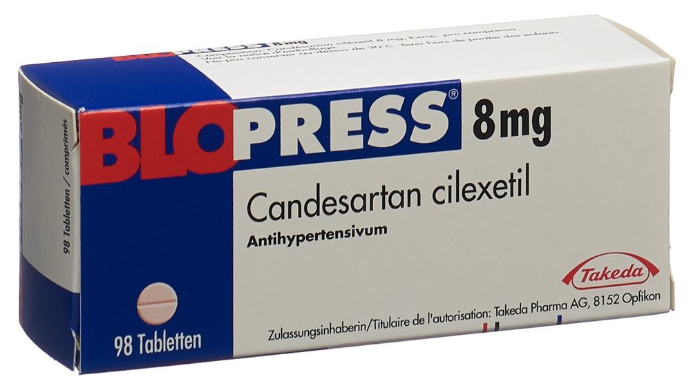 BLOPRESS cpr 8 mg 98 pce