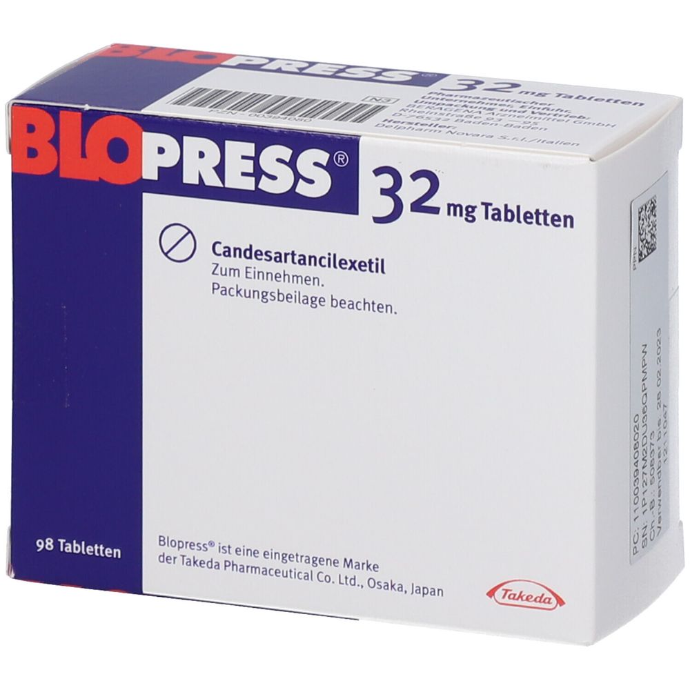 Blopress 32 mg, Tabletten