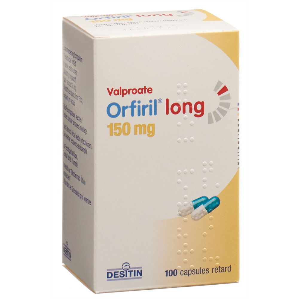 ORFIRIL long caps ret 150 mg bte 100 pce