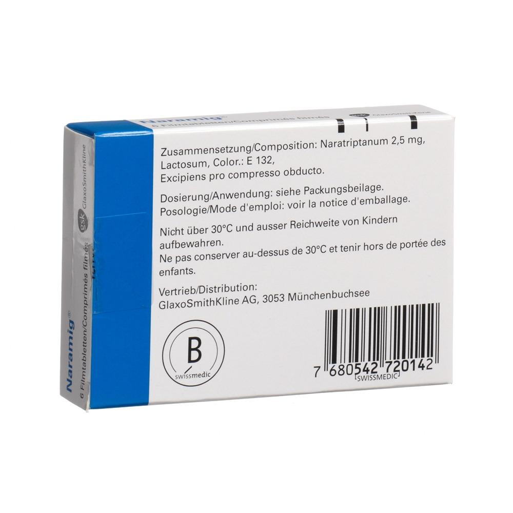 NARAMIG cpr pell 2.5 mg 6 pce