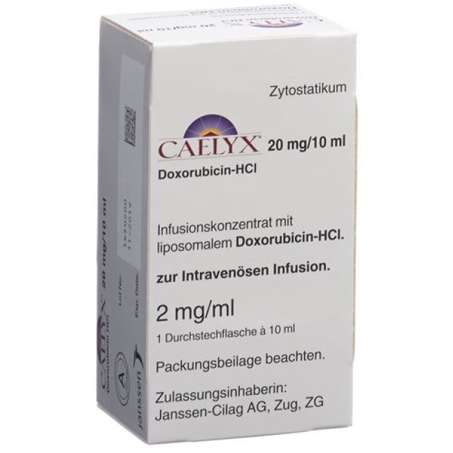 Caelyx, Konzentrat zur Herstellung einer Infusionslösung