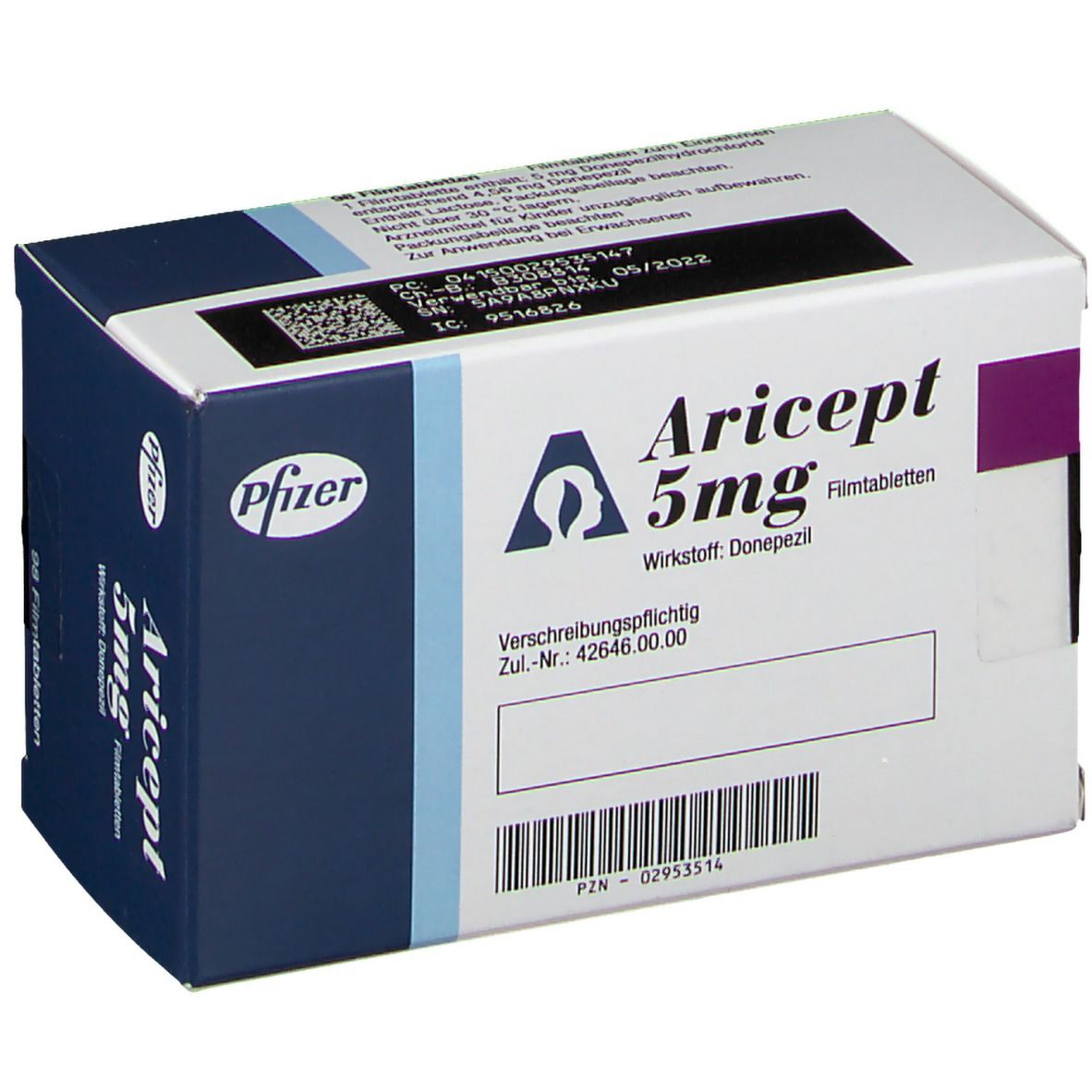 Aricept 5 mg, Filmtabletten