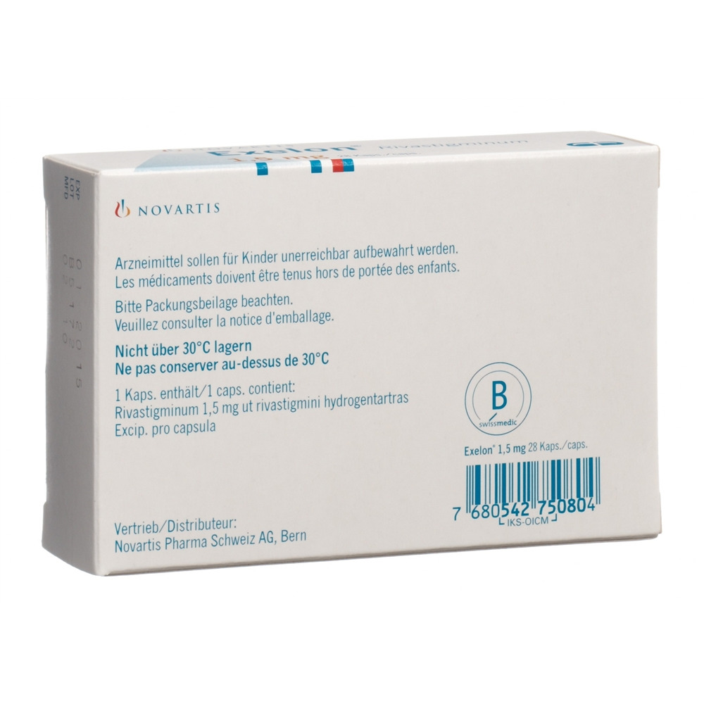 EXELON caps 1.5 mg 28 pce