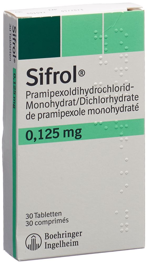 Sifrol 0,125 mg, Tabletten