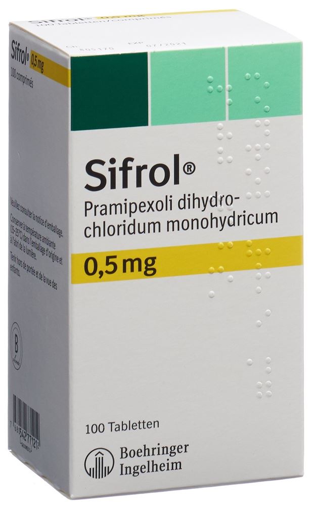 Sifrol 0,5 mg, Tabletten