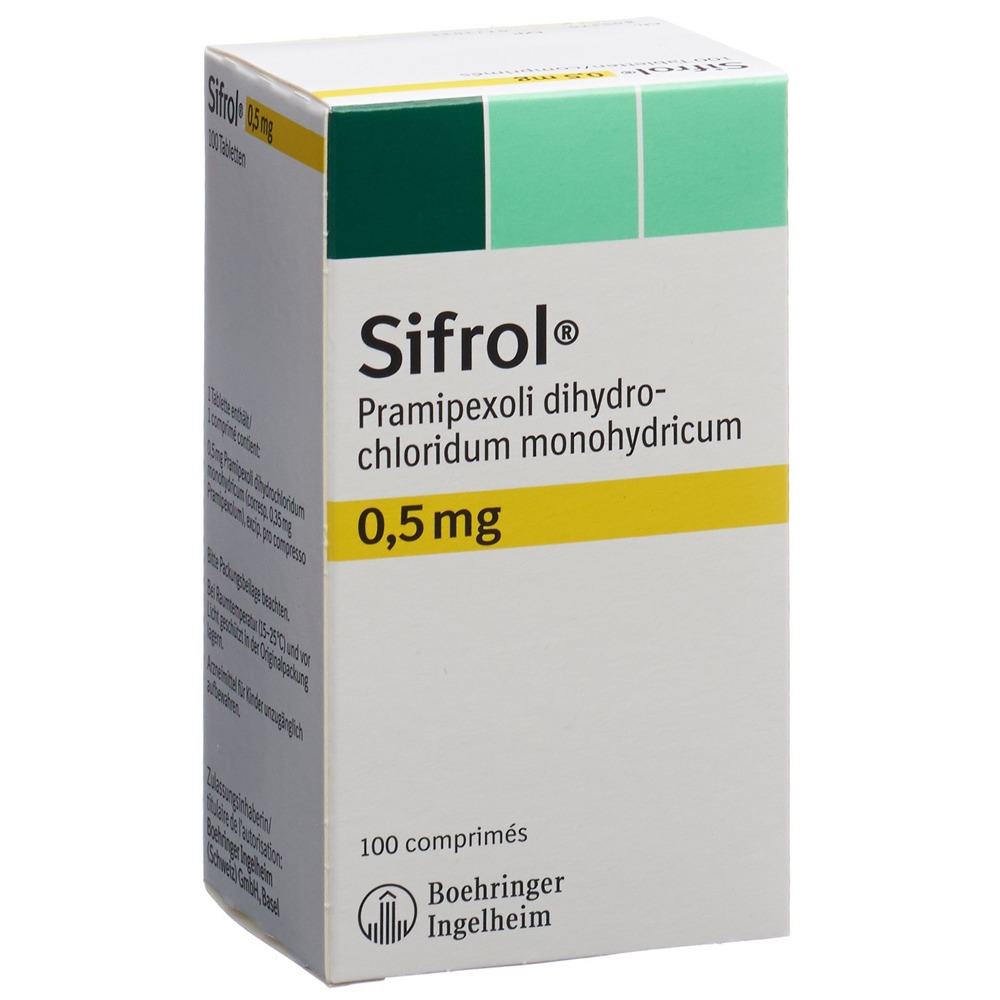 Sifrol 0,5 mg, Tabletten