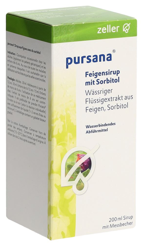 Pursana Feigensirup mit Sorbitol, Sirup