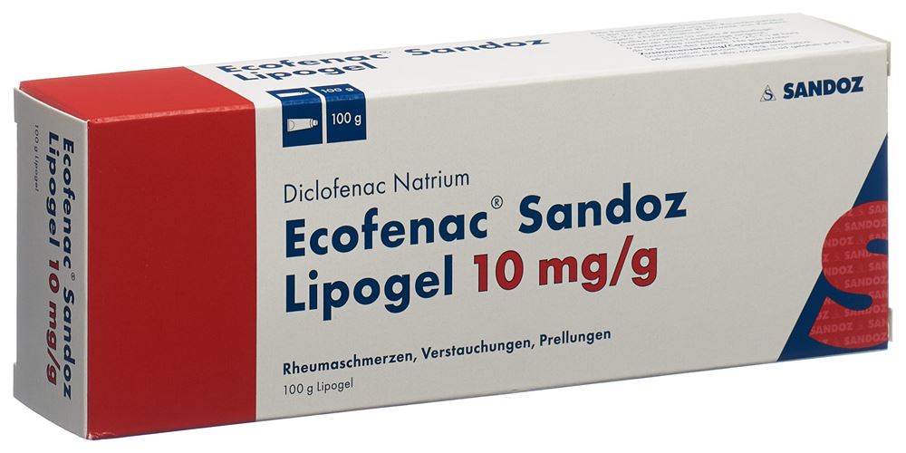ECOFENAC Sandoz lipogel 10 mg/g tb 100 g