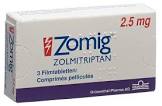 Zomig 2,5 mg, Filmtabletten