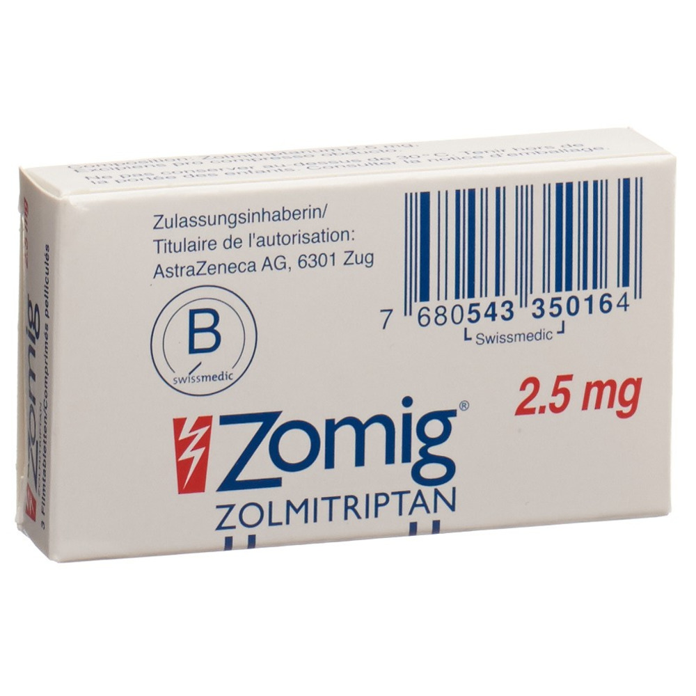 ZOMIG cpr pell 2.5 mg 3 pce