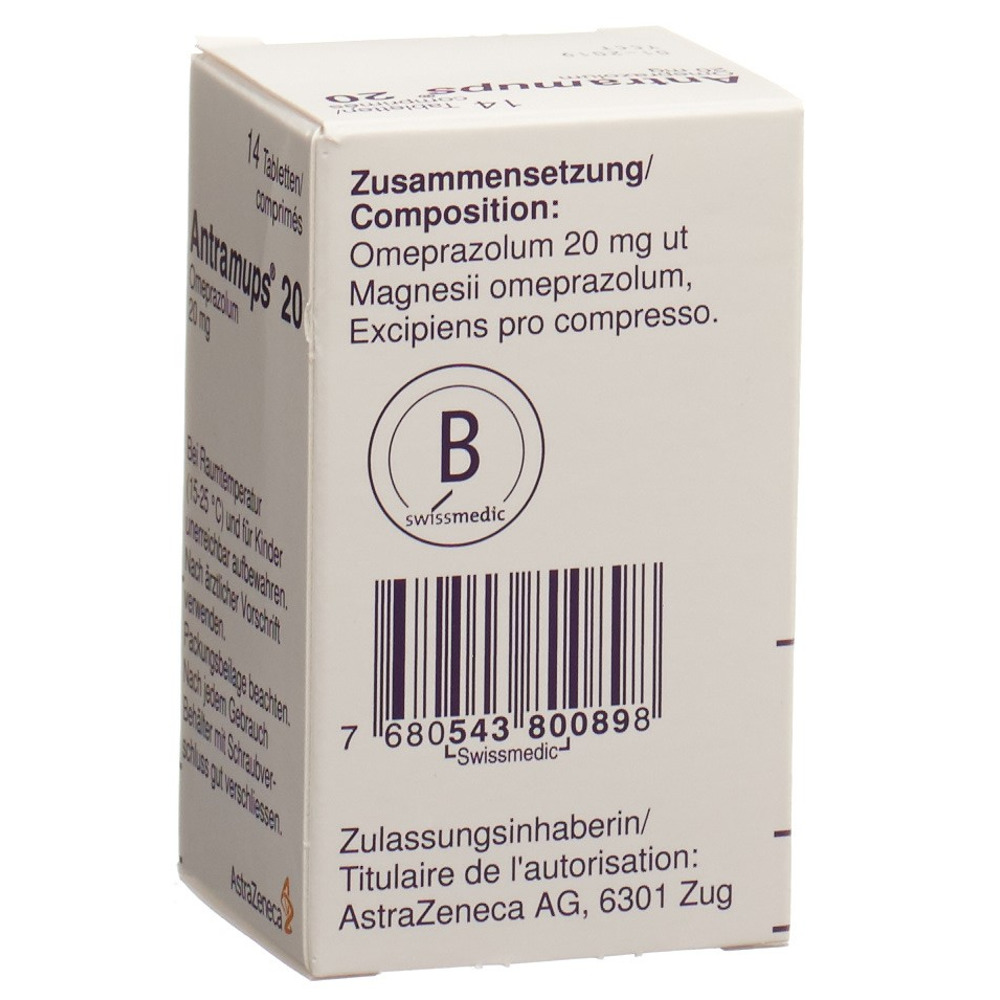 ANTRAMUPS cpr 20 mg bte 14 pce