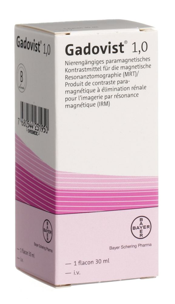 GADOVIST 1.0 sol inj 30ml flac 30 ml