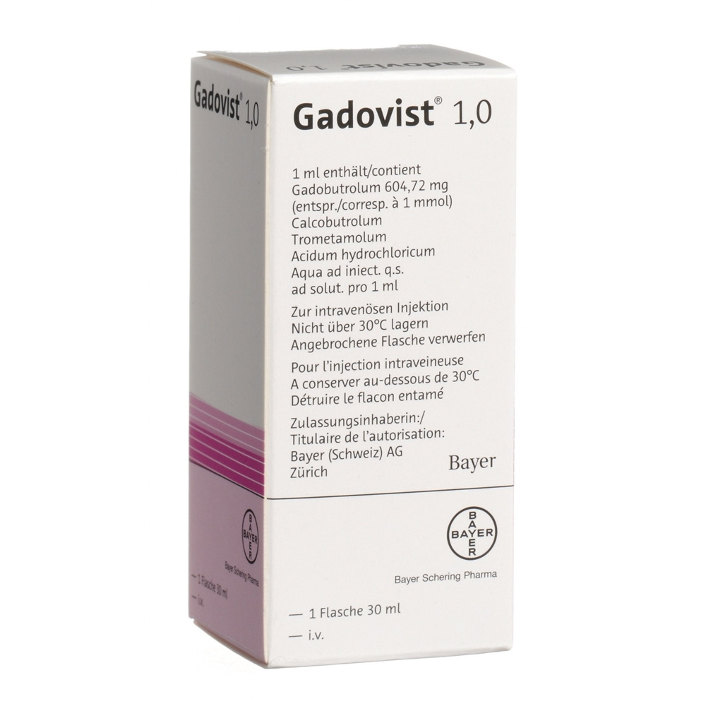 GADOVIST 1.0 sol inj 30ml flac 30 ml