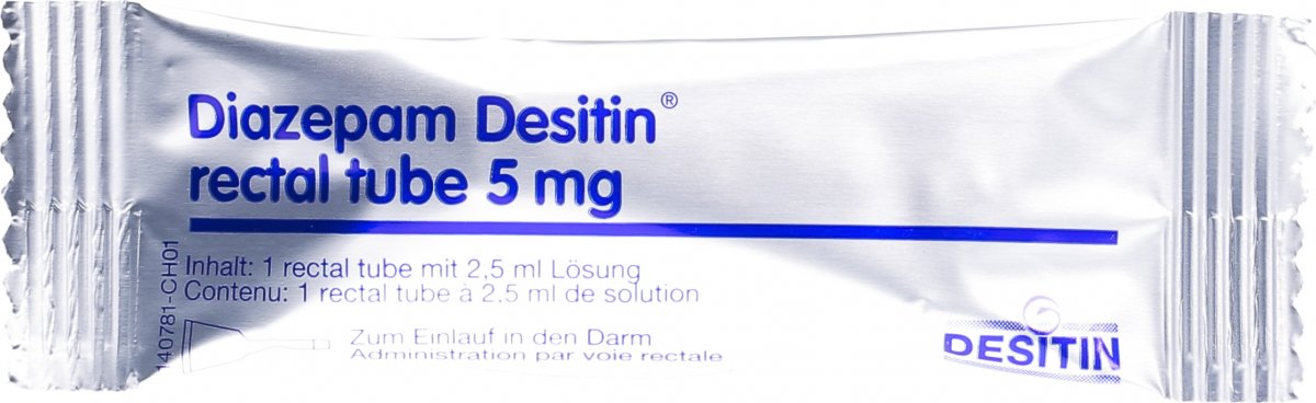 Diazepam Desitin 5 mg, Rectal Tube