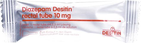 Diazepam Desitin 10 mg, Rectal Tube