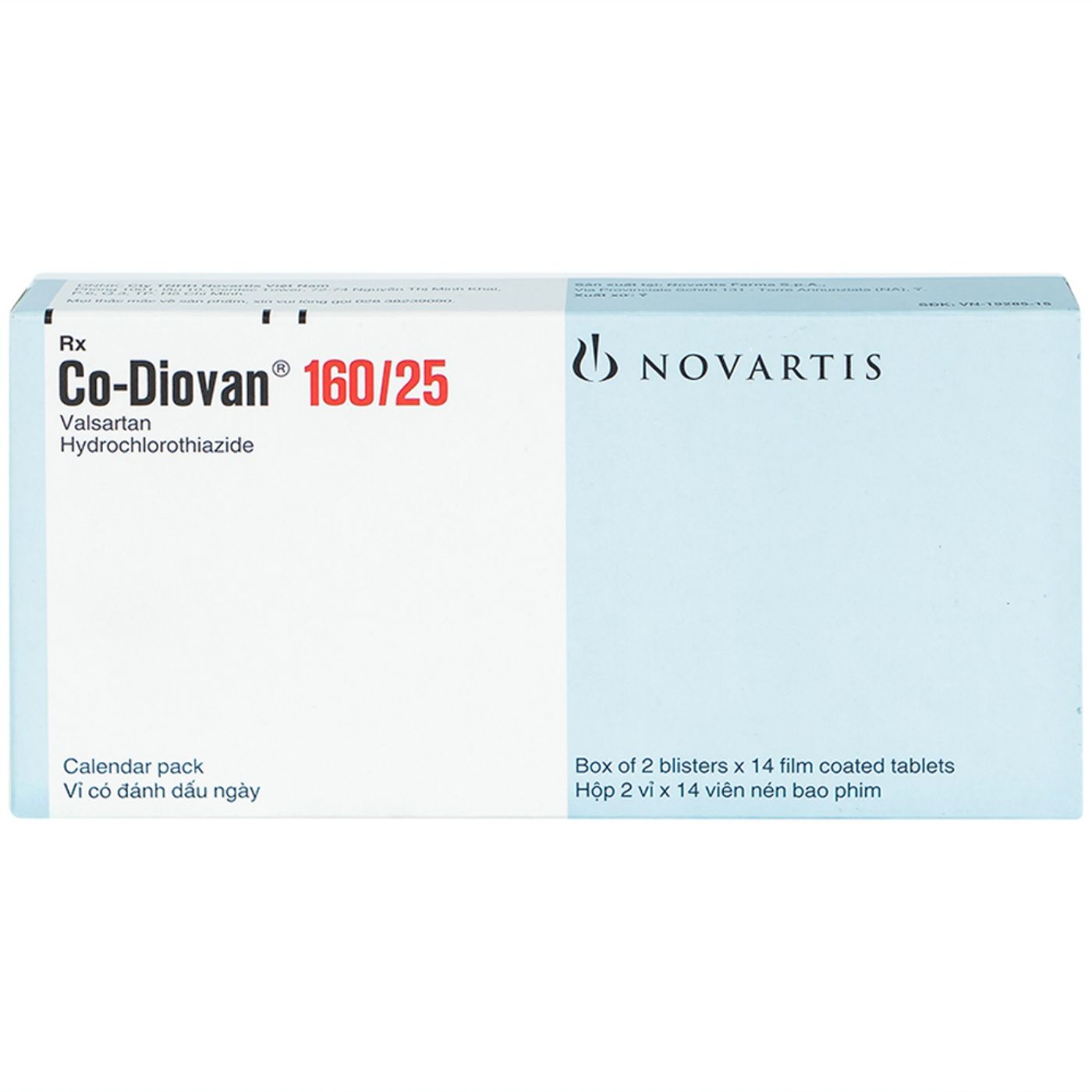 Co-Diovan 160/25, Filmtabletten