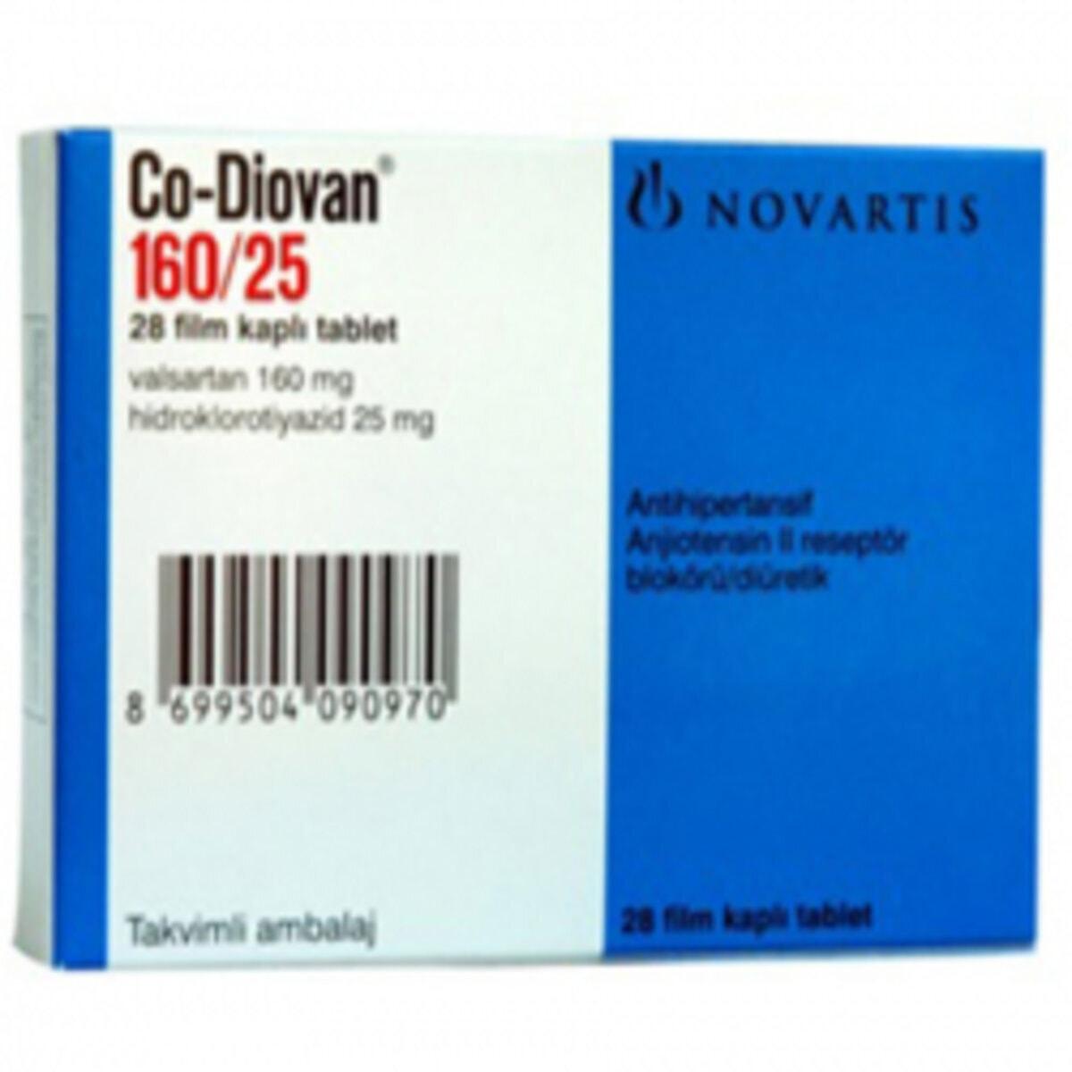 Co-Diovan 160/25, Filmtabletten