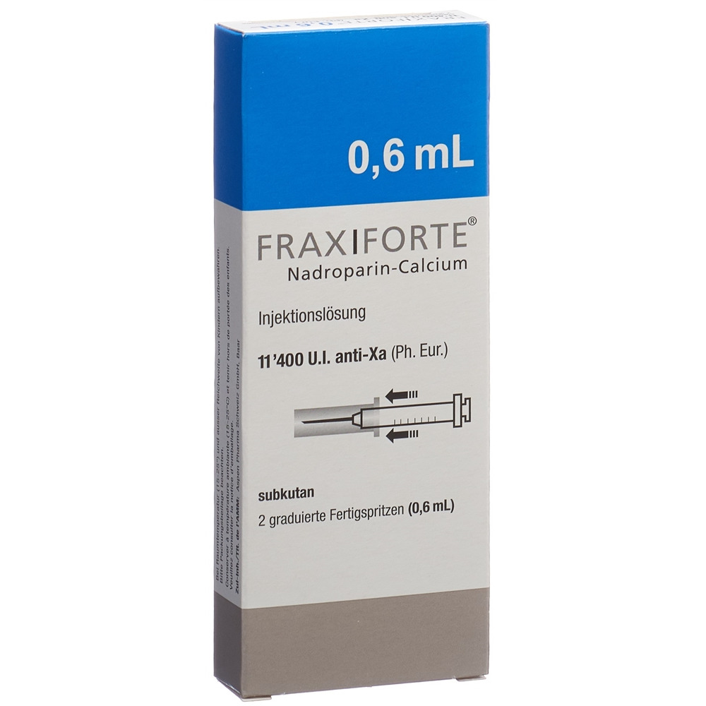FRAXIFORTE 0.6 ml sol inj 2 ser pré 0.6 ml