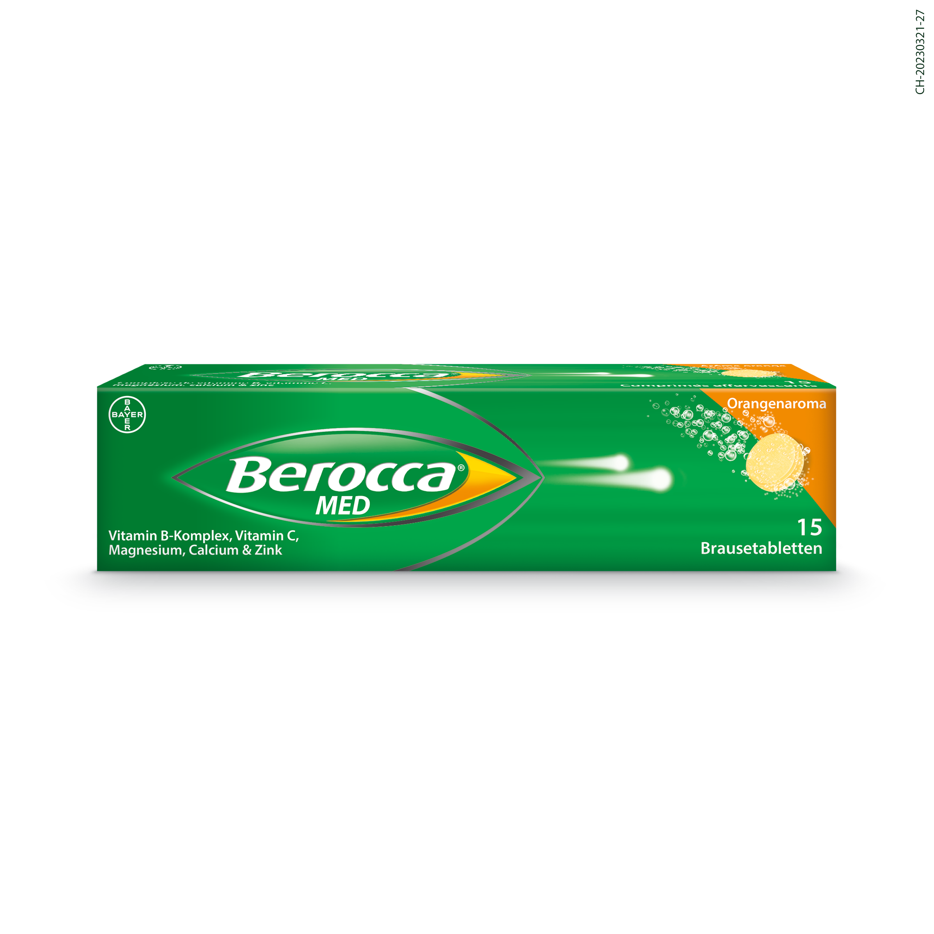 BEROCCA MED cpr eff arôme orange 15 pce