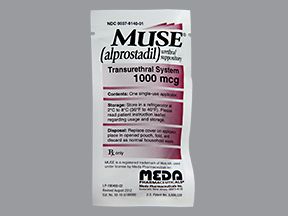 MUSE stylo urètre 1000 mcg 6 pce