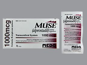 MUSE stylo urètre 1000 mcg 6 pce