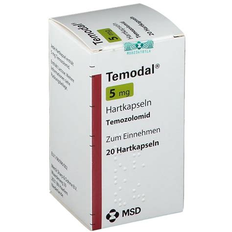 Temodal 5 mg, Kapseln
