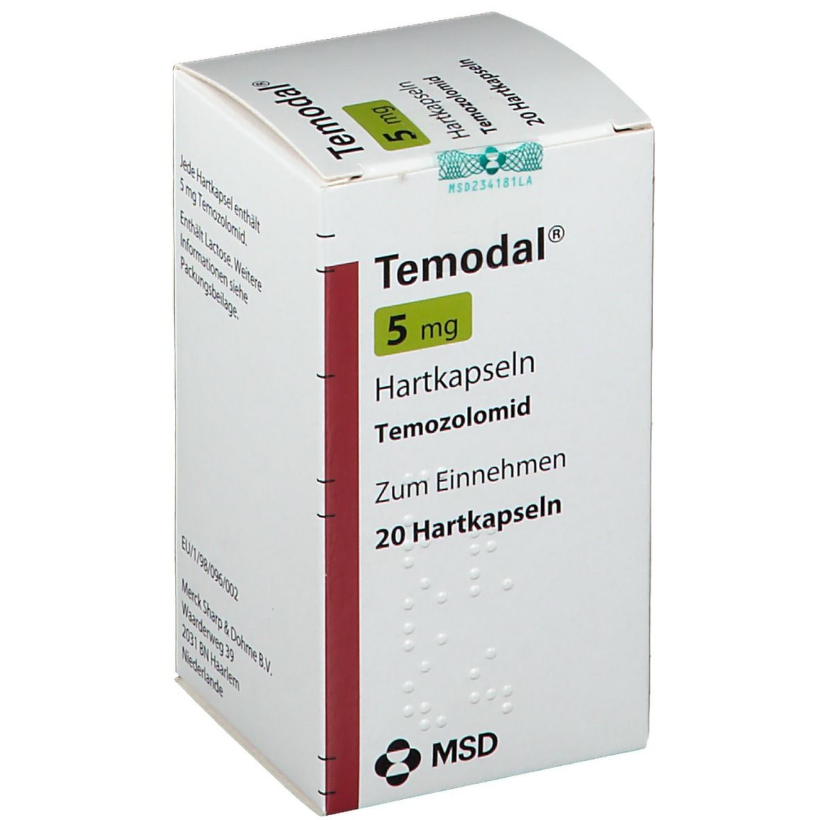 Temodal 5 mg, Kapseln