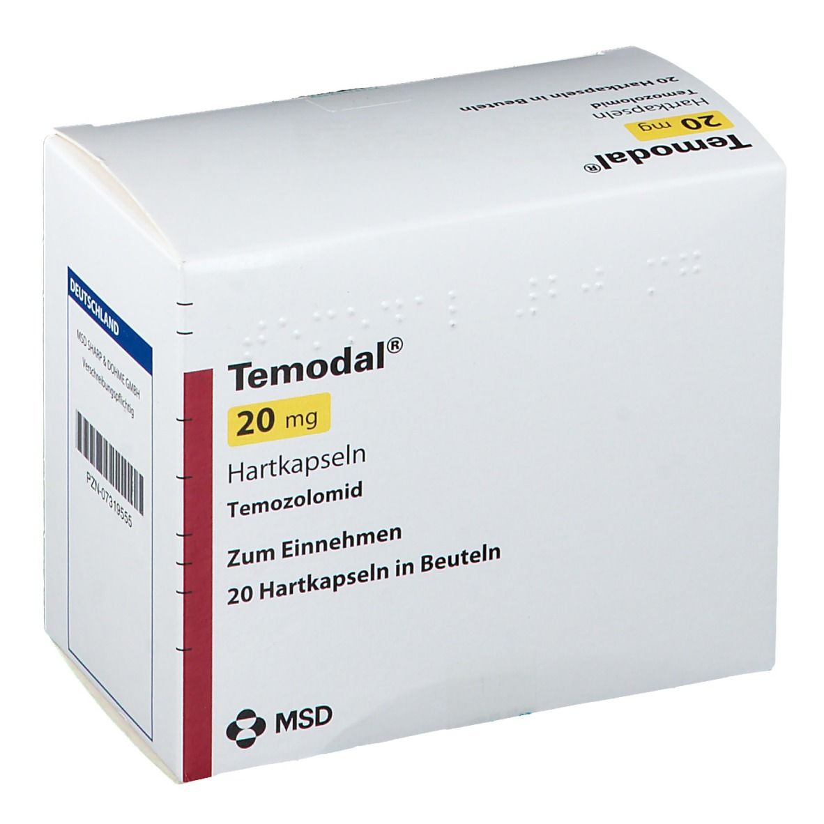 Temodal 20 mg, Kapseln