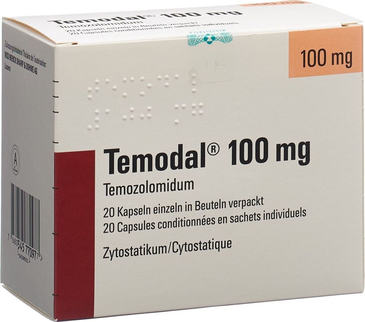 Temodal 100 mg, Kapseln