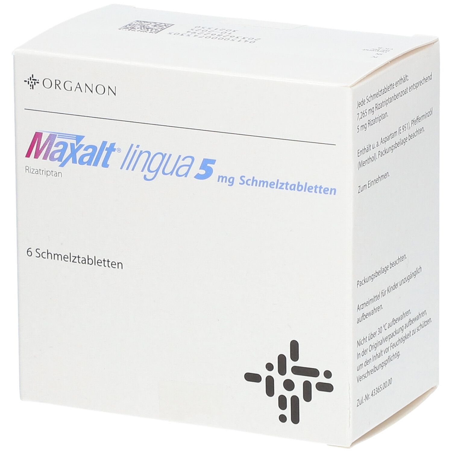 Maxalt lingual 5 mg, Schmelztabletten