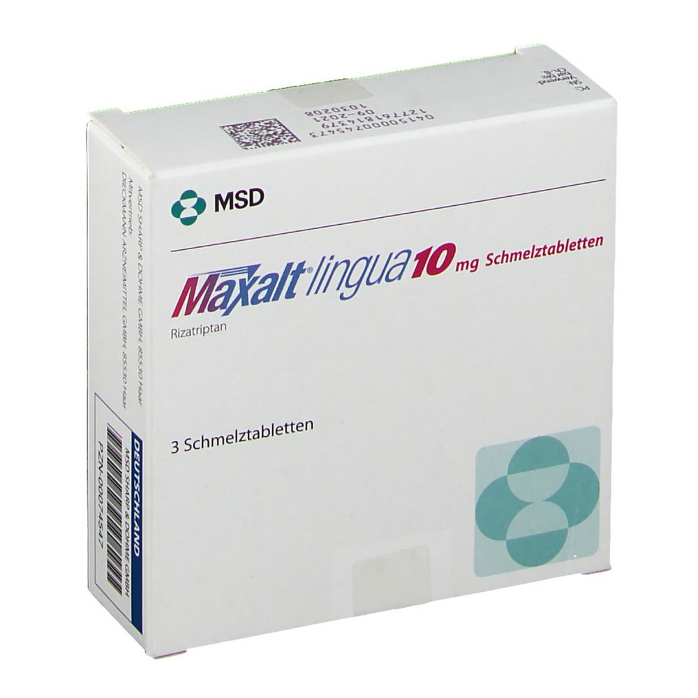 Maxalt lingual 10 mg, Schmelztabletten