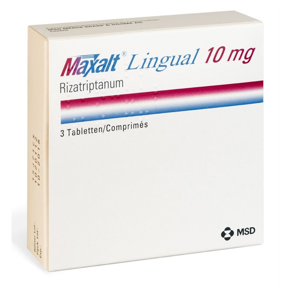 MAXALT Lingual cpr orodisp 10 mg 3 pce