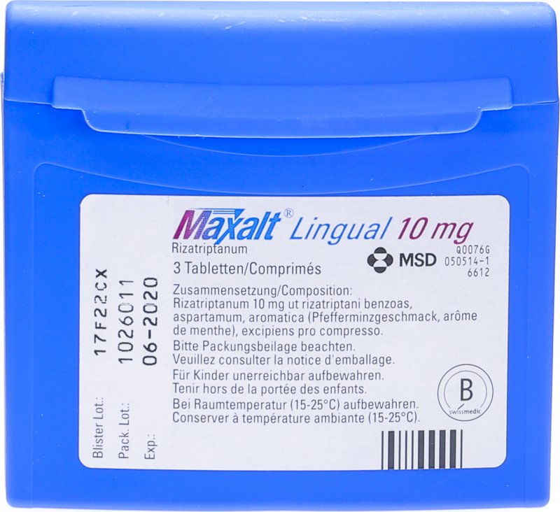 Maxalt lingual 10 mg, Schmelztabletten
