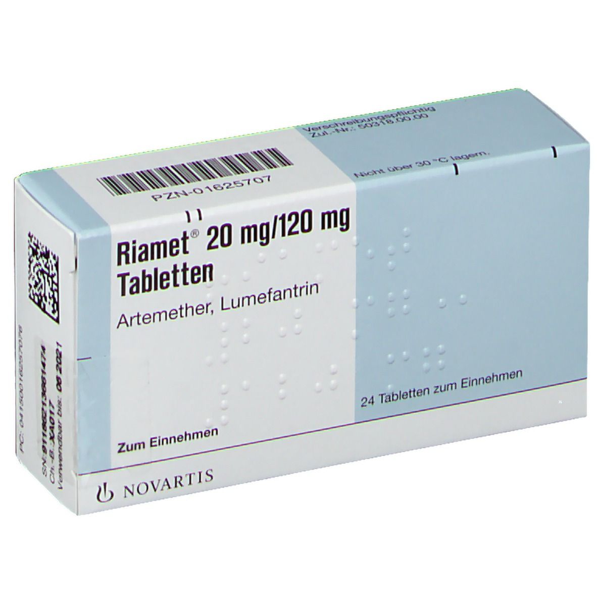Riamet 20 mg/120 mg, Tabletten