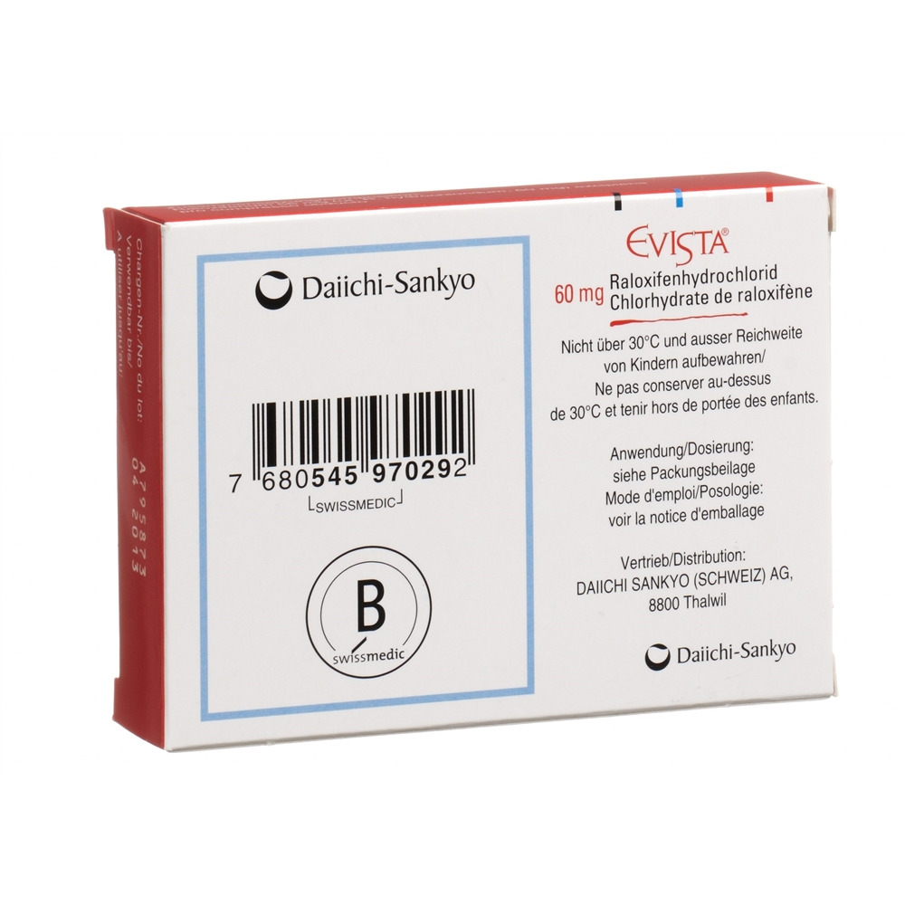 Evista 60 mg, comprimés pelliculés