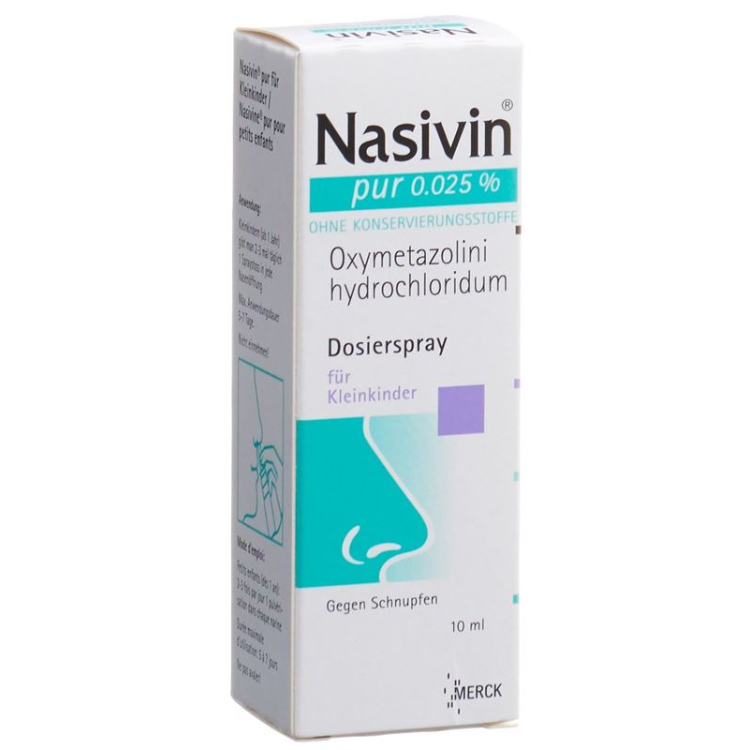 Nasivine Pur, spray doseur 0.025 % (ancien), 10 ml