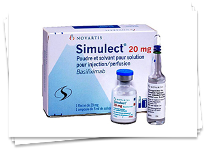 Simulect 20 mg, Pulver und Lösungsmittel zur Herstellung einer Injektions-/Infusionslösung