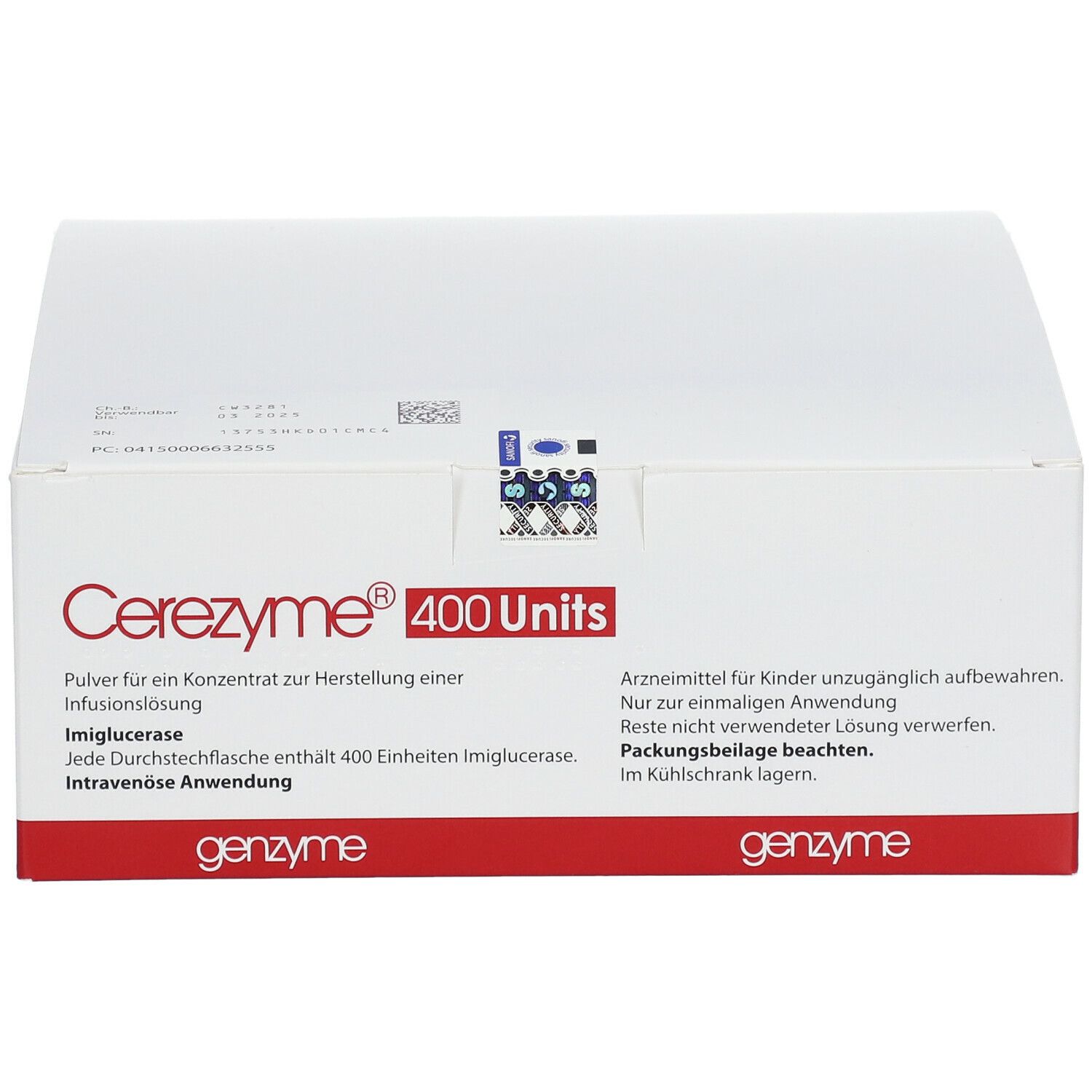 Cerezyme 400 U, poudre pour solution à diluer pour perfusion