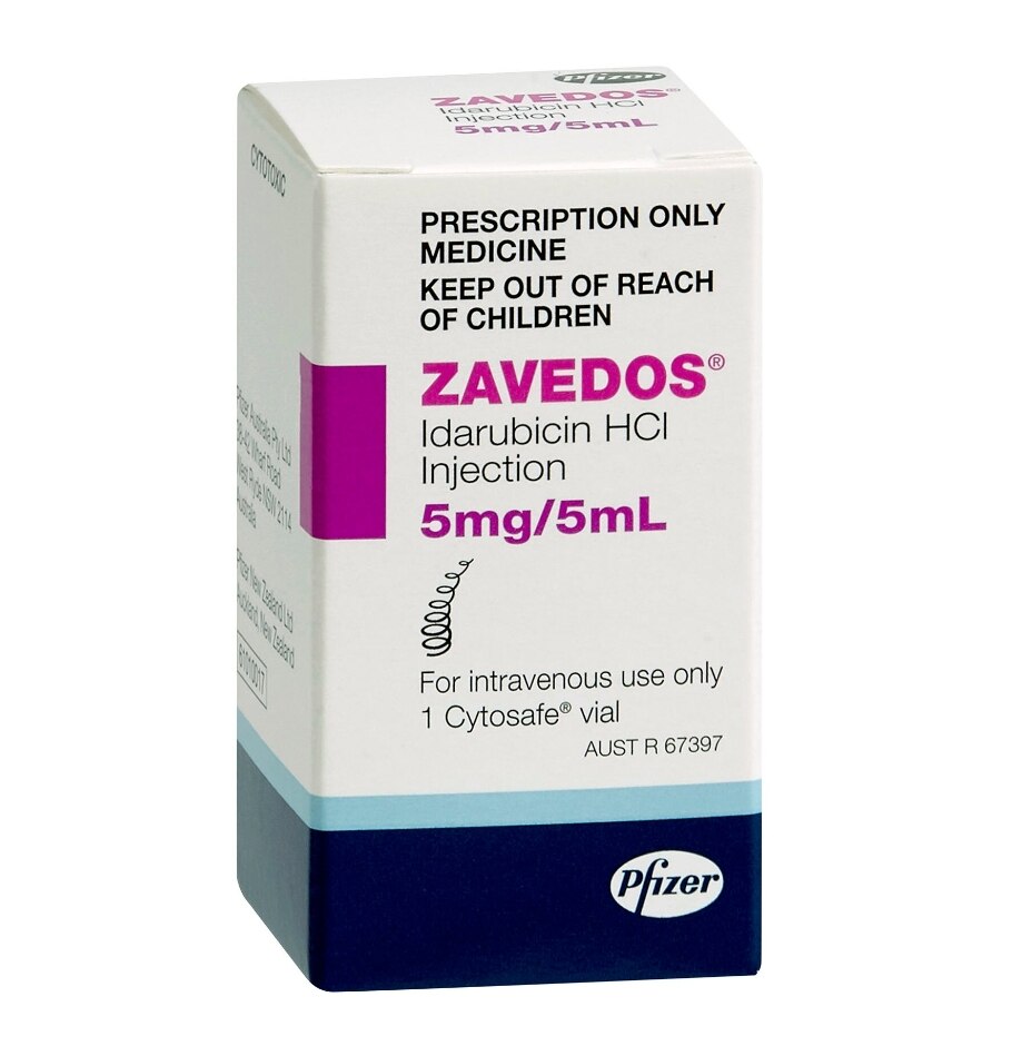 ZAVEDOS Solution sol inj 5 mg/5ml cytosafe