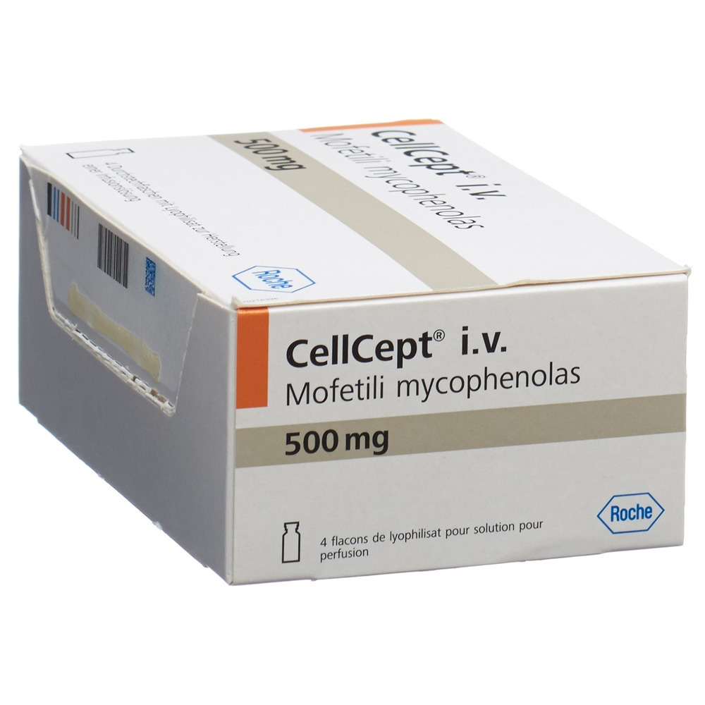CELLCEPT i.v. subst sèche 500 mg flac 4 pce